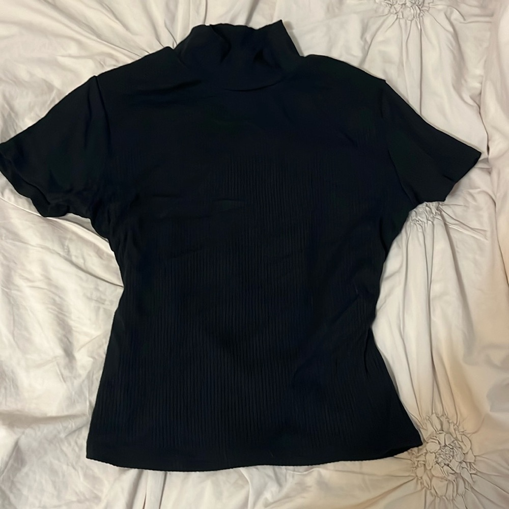 black turtle neck